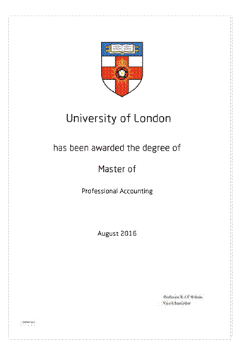 06 英国伦敦大学硕士学位证书